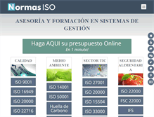 Tablet Screenshot of normas-iso.com